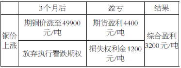 表為套期保值方案效果